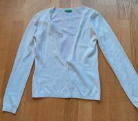 Leichte weiße Twinsetjacke (Benetton) Hamburg-Mitte - Hamburg Hamm Vorschau