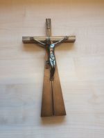 60/70 er Jahre Kreuz Kruzifix Holzkreuz Jesuskreuz Herrgott Kr. Altötting - Kirchweidach Vorschau