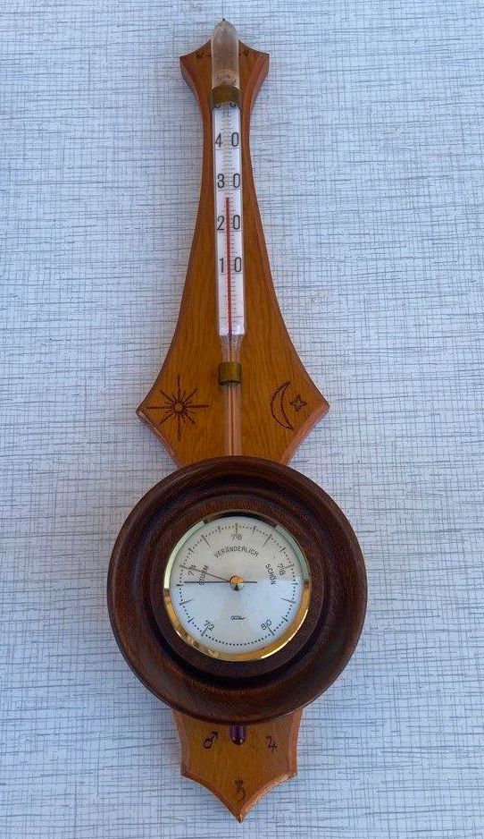 Fischer Wetterstation DDR Retro Vintage Midcentury Thermometer in Dresden