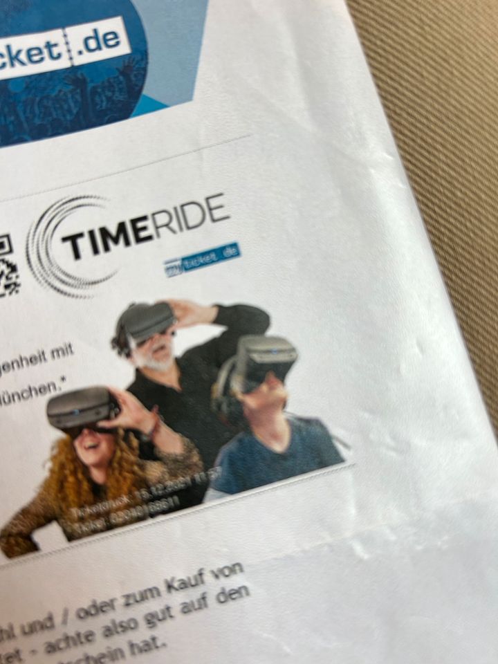 Gutschein Timeride Virtual Reality 12.2024 in Köln