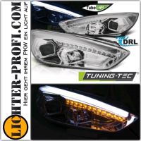 Ford Focus MK3 Led TFL Tubelight Scheinwerfer chrom ab BJ 15 Neu! Hessen - Calden Vorschau