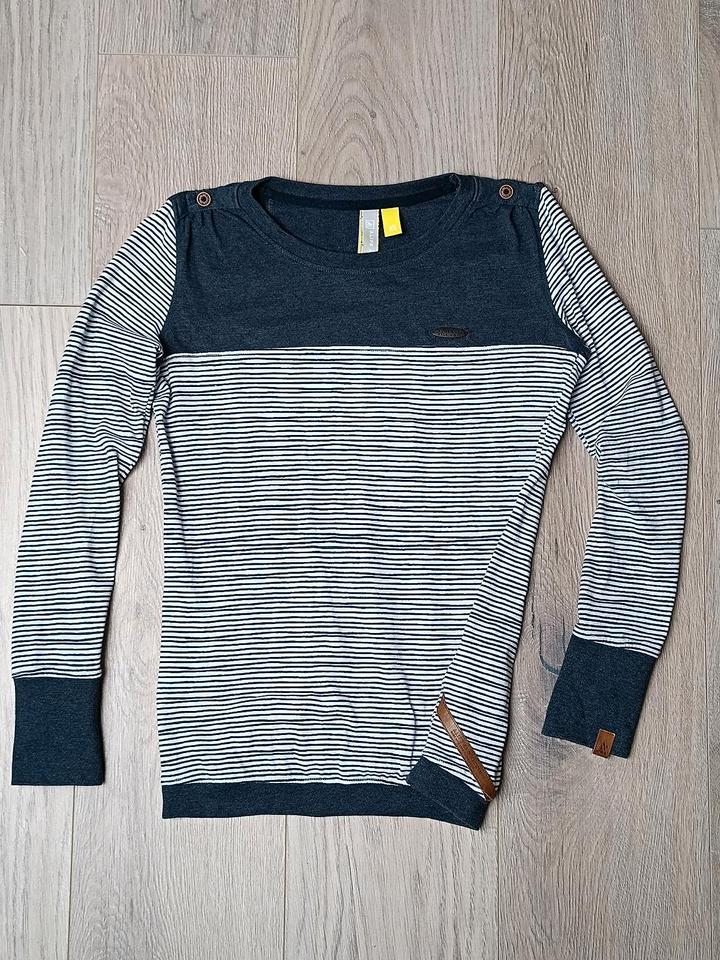 ALIFE & KICKIN Pullover Leonie marine Blau gestreift  Gr. XS in Penzlin
