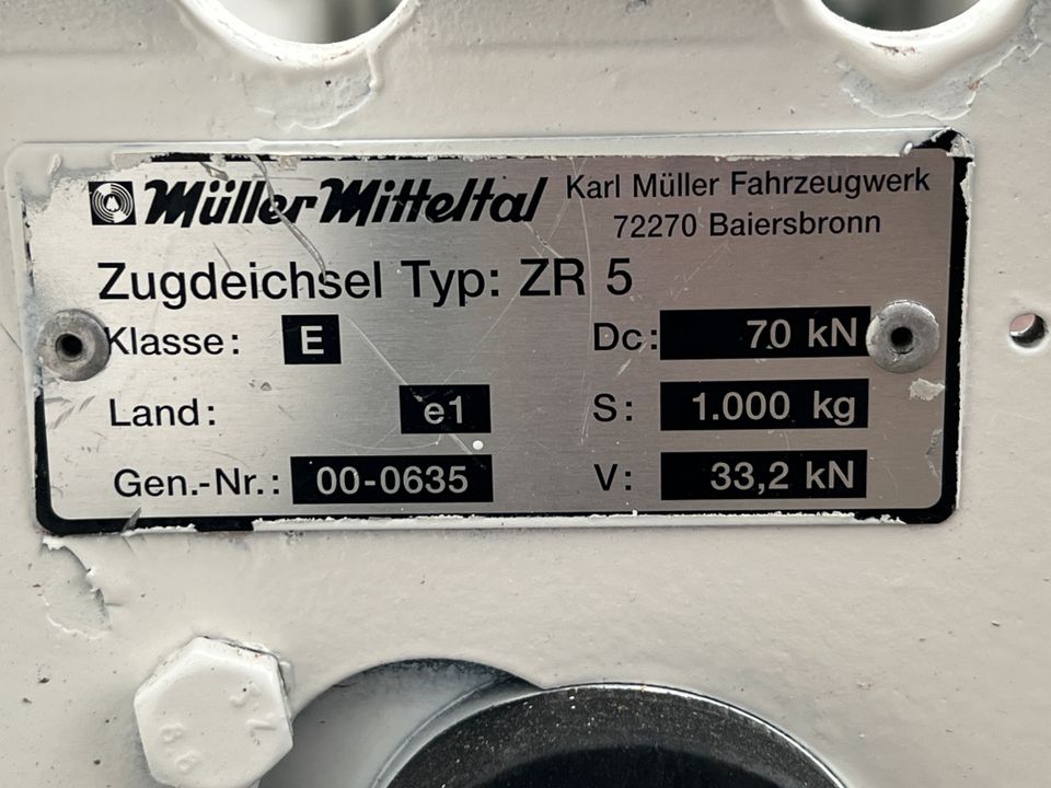 Müller-Mitteltal Tandem-Tieflader überfahrbar Typ: ETÜ-TA 11,0 in Essen