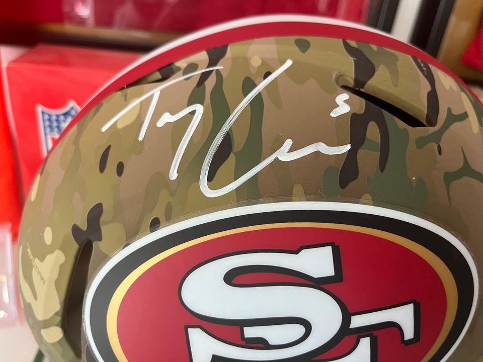 Trey Lance San Francisco 49ers Camo Fullsize Authentic Helm in Homburg