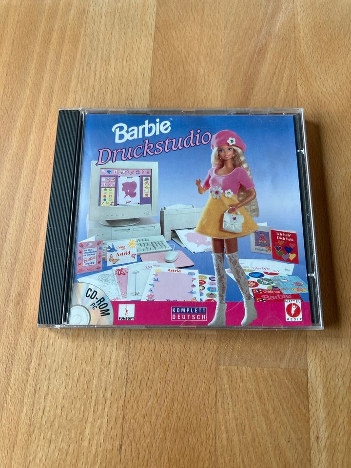CD Rom Computer Spiel Barbies Druckstudio in Korntal-Münchingen