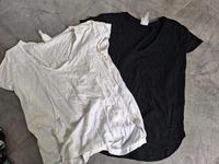 H&m basic t-shirt schwarz weiß xs 34 Hessen - Trebur Vorschau
