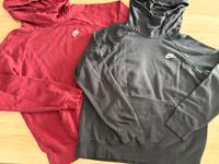 NIKE Hoodie Damen Gr. M weinrot schwarz mit Logo Pullover Sachsen - Olbernhau Vorschau