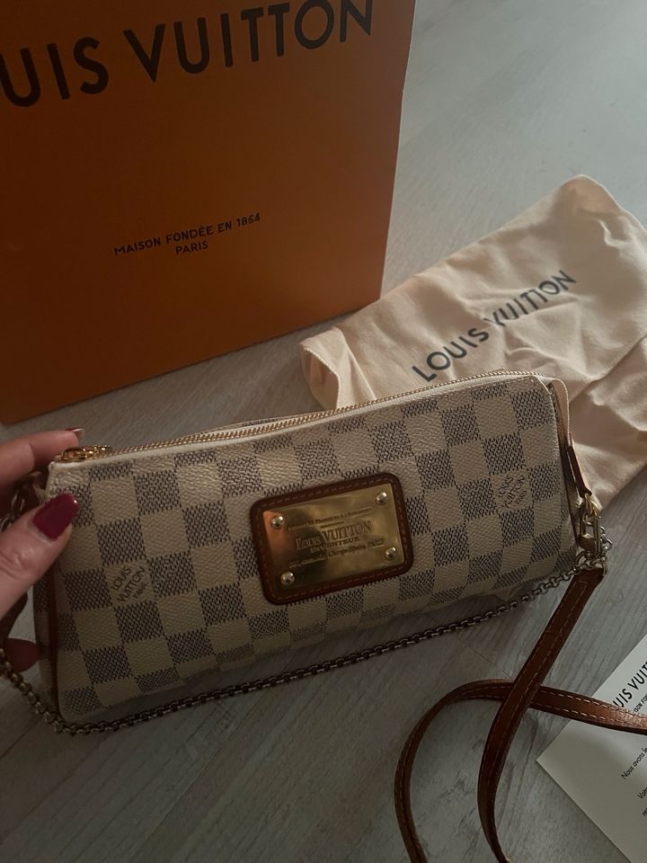 Louis vuitton Damier Azur Eva Pochette Tasche original in Köln