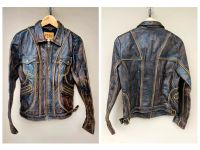 THE GAP 1969 Vintage Lederjacke Biker-Stil Echtleder, RAR! Niedersachsen - Wolfsburg Vorschau