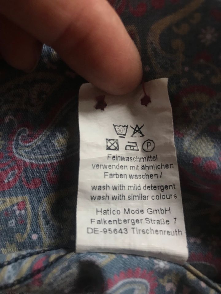 ☀️ HATICO sport ☀️ Hemd im Paisley - Muster - 100% Premium Cotton in Mechernich
