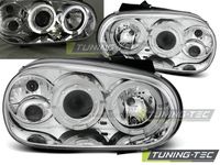 Tuning-Tec LED Angel Eyes Scheinwerfer für VW Golf 4 97-03 chrom Nordrhein-Westfalen - Viersen Vorschau
