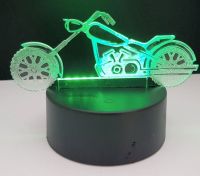 LED Acrylbild Nachtlicht Motorrad inkl. 4 Farben umschaltbar Niedersachsen - Weyhe Vorschau