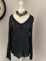 Kaffe Bluse Gr. 40 grün/dunkelblau Hessen - Weinbach Vorschau