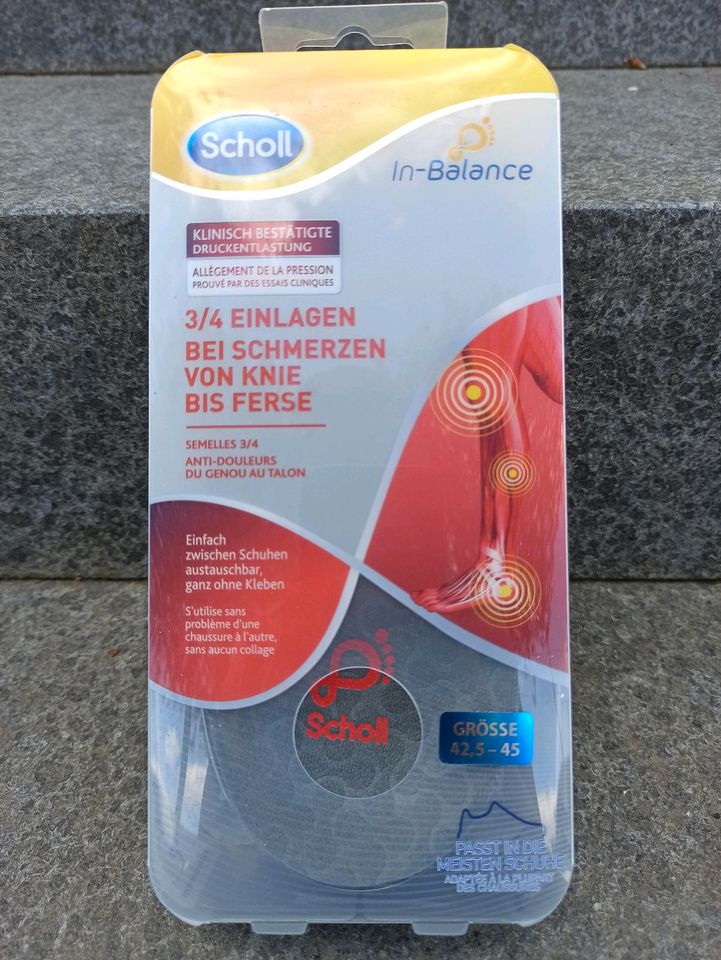 Scholl 3/4 Schuh Einlagen In Balance Gr. 42 1/2 bis 45 in Sinn