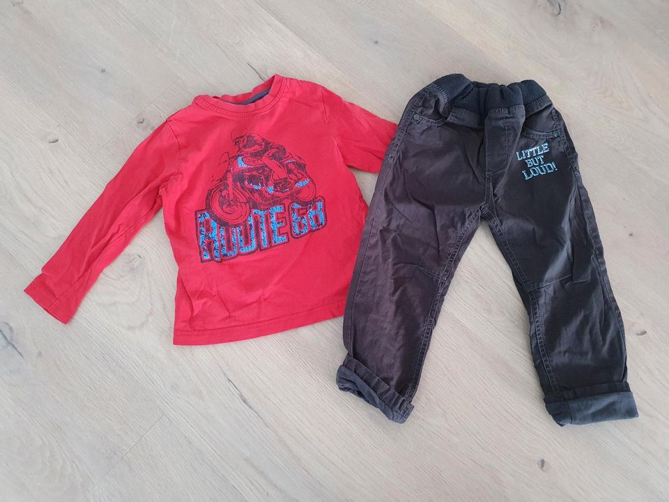 Bekleidungspaket Größe 86 92 Spiderman Jogginghose Hemd Shirt in Laupheim