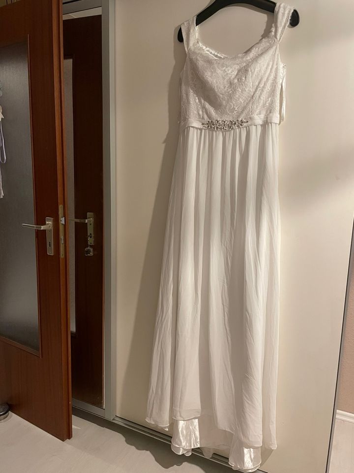 Abendkleid mit schal verlobung chiffonkleid standesamtkleid in Schorndorf