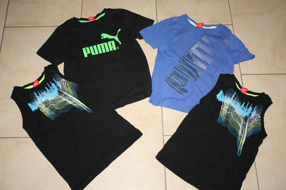 T-Shirt, Jungen Kleiderpacket von Puma Gr. 128 in Wesel