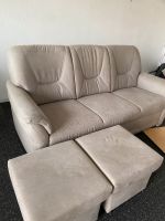 Leder Sofa mit zwei Hocker Berlin - Lichtenberg Vorschau