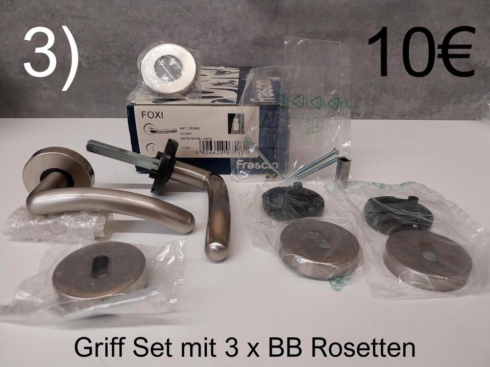 Türgriff Sets RESTPOSTEN nur 7€ WC/BB Rosettengarnituren | Würth in Hockenheim