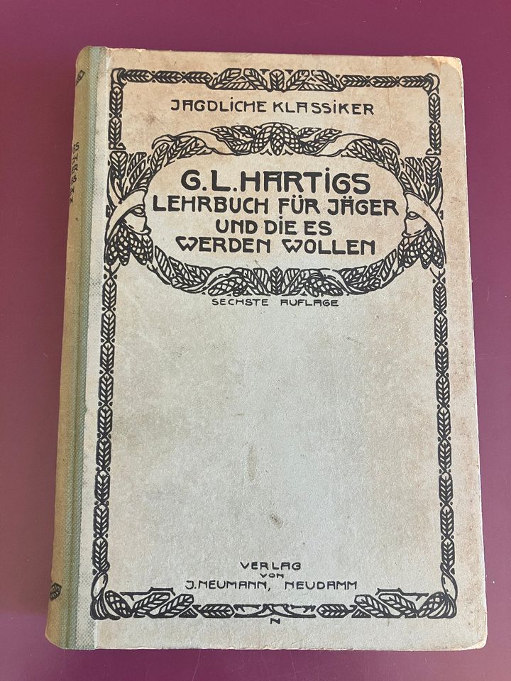 Lehrbuch für Jäger und die es werden wollen. Hartig, Georg Ludwig in Bielefeld