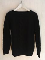 Schwarzer Strickpullover Größe 36/38 mit Zopfmuster Essen - Bredeney Vorschau