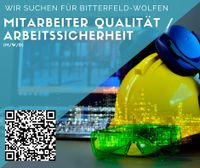 Mitarbeiter (m/w/d) Qualität / Arbeitssicherheit - Bitterfeld Sachsen-Anhalt - Bitterfeld Vorschau
