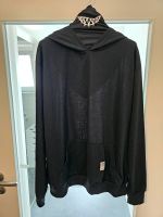 Schwarzer hoodie mit schlauch schal und smile druck Baden-Württemberg - Mögglingen Vorschau