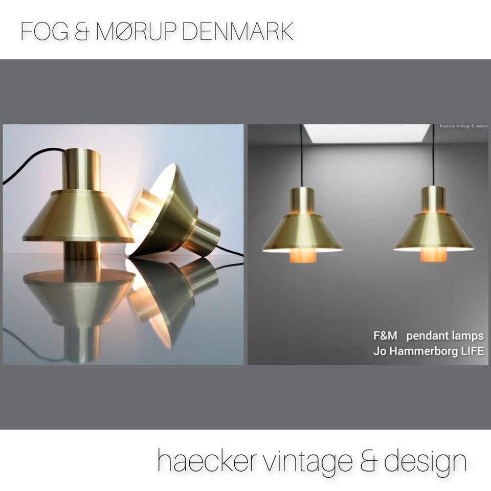 FOG&Morup Lampe 24 K gold zu dansih design poulsen  retro 70er in München