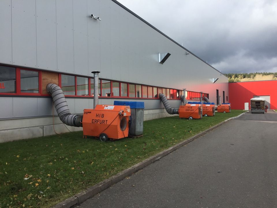 Heizgeräte Vermietung von 2 bis 700kW Baustellen, Festzelte in Erfurt