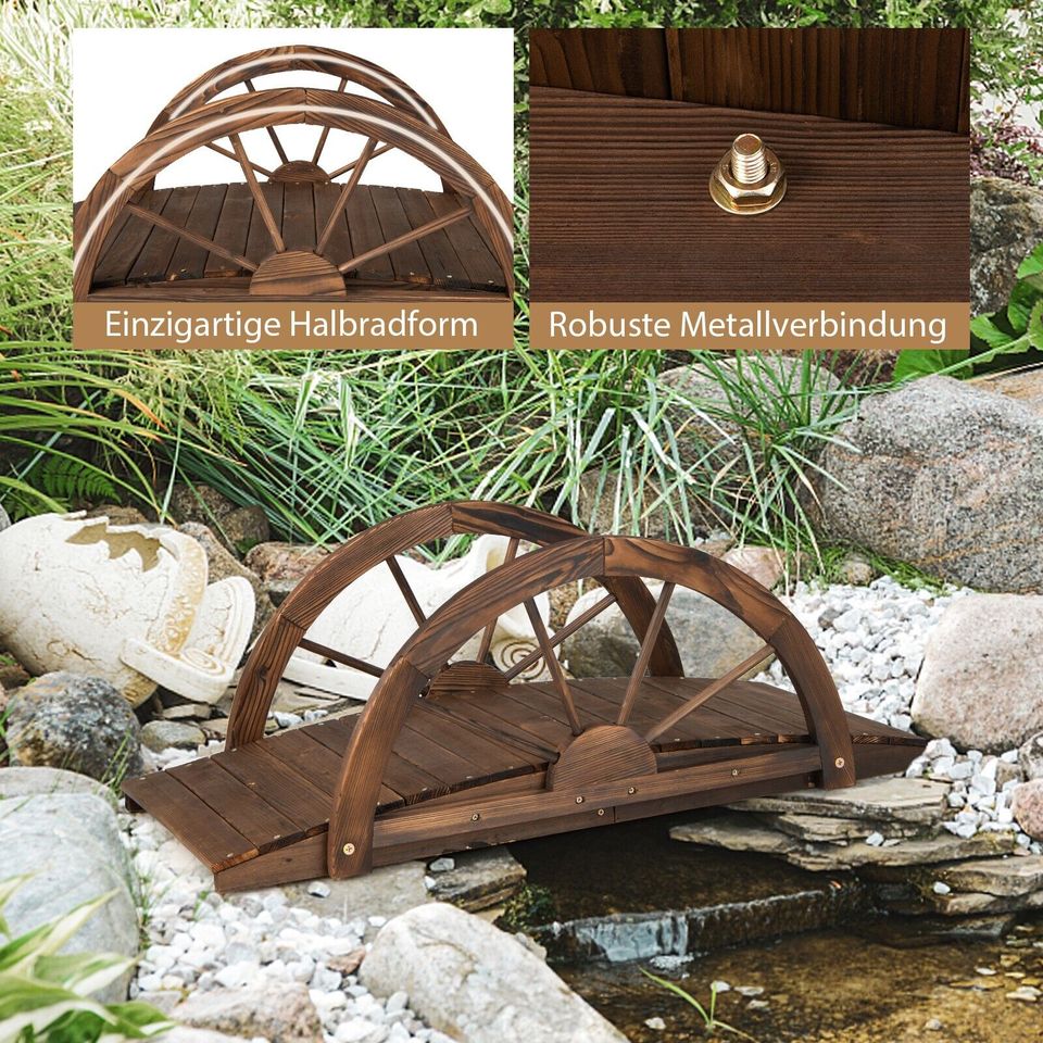 Gartenbrücke Holzbrücke Teichbrücke Zierbrücke Brücke Holz in Weilburg