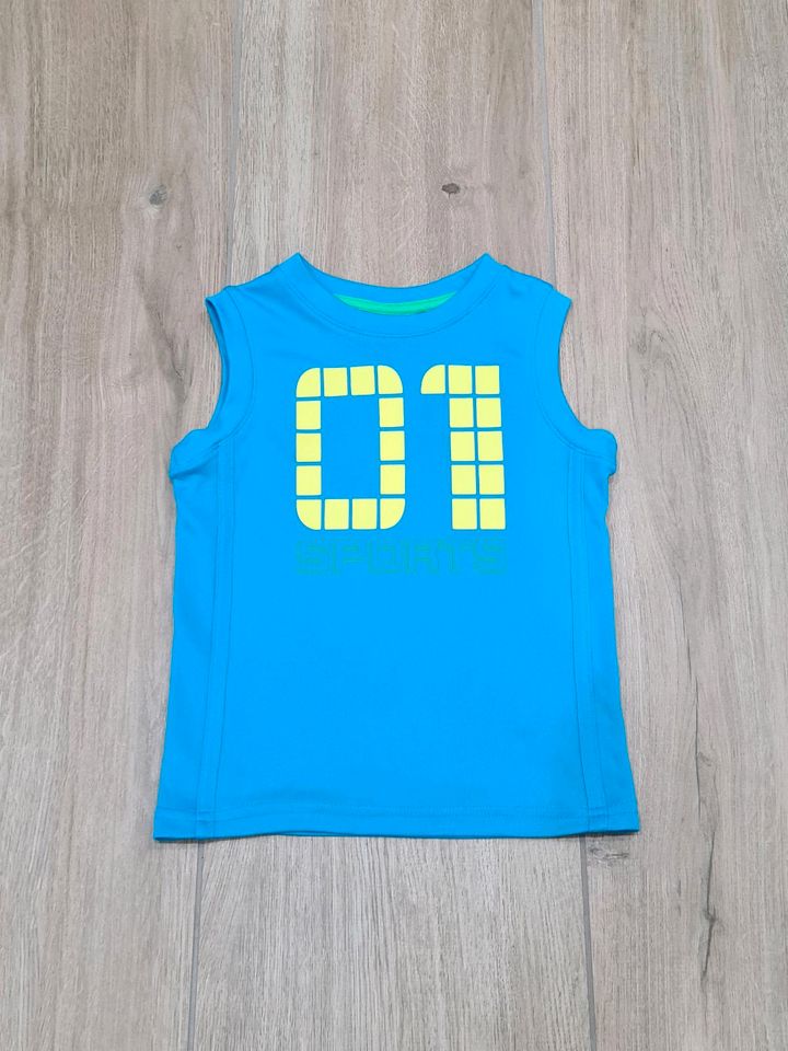 ♥️ Top / Tanktop Sport blau gelb Gr. 110 (Ernstings, H&M, Zara)♥️ in Ramsthal