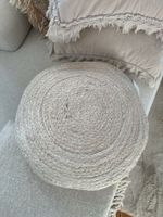 H&M Kissen Jute beige boho rund natur für Sofa oder Bett Duisburg - Hamborn Vorschau