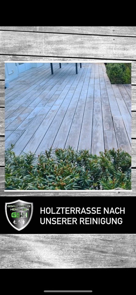 Terrassenreinigung / Holzterrassenreinigung / Holzreinigung ohne Hochdruck in Großhansdorf