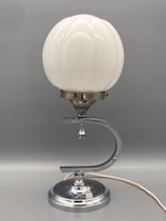 ORIGINAL JUGENDSTIL BAUHAUS TISCHLAMPE ENGLAND 1930 CHROM OPALGLA Berlin - Charlottenburg Vorschau