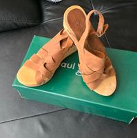 Esprit  Sandalen Gr.38 Keilabsatz  Leder  braun Baden-Württemberg - Ostfildern Vorschau