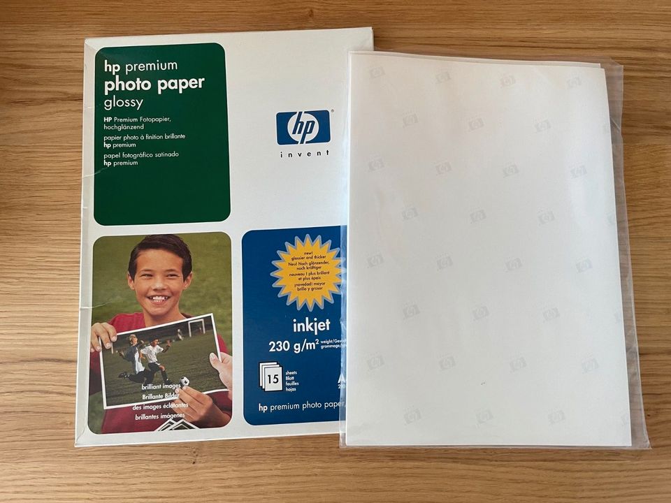 Overheadfolie u. Photo Paper HP Premium glossy Fotopaper NEU in Kelsterbach