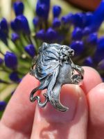 925 Silber Ring Jugendstil Frau Kopf Echtsilber Sterling Vintage Hessen - Darmstadt Vorschau