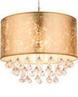 Kristall Deckenlampe Gold Wohnzimmer komplett im top Zustand Sachsen - Grimma Vorschau