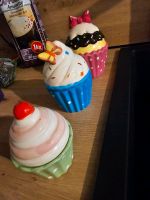 3 Keramik Cupcake Dosen Niedersachsen - Leer (Ostfriesland) Vorschau