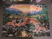 Puzzle 1000 Teile, wie neu, Tiger, vollständig Bayern - Schonungen Vorschau