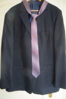 Anzug mit Weste Gr. 62 dunkelblau und Hemd Gr. 48 weiß/ Krawatte Niedersachsen - Schwanewede Vorschau