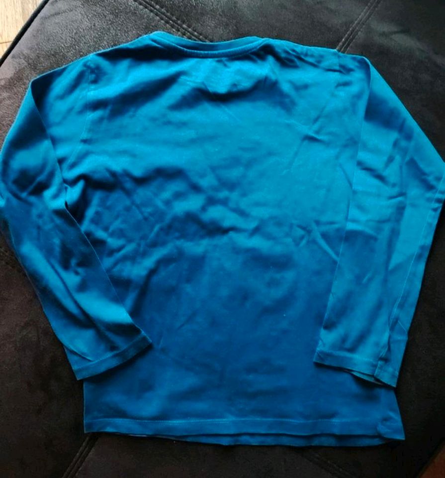 Shirt Gr110 neuwertig dunkelblau dünner Pullover in Borken