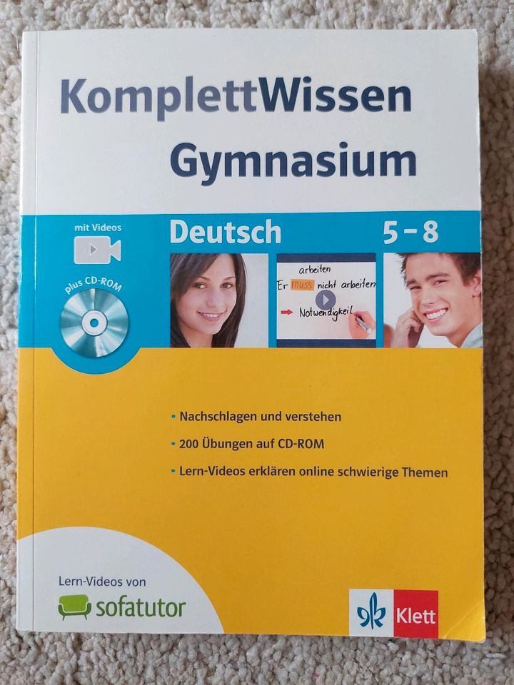 Klett KomplettWissen Gymnasium Deutsch 5-8 mit CD-ROM in Vaihingen an der Enz