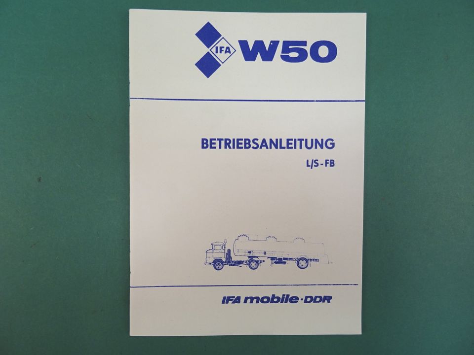 Betriebsanleitung Handbuch LKW IFA W50 L/S-FB 1978 in Eberswalde