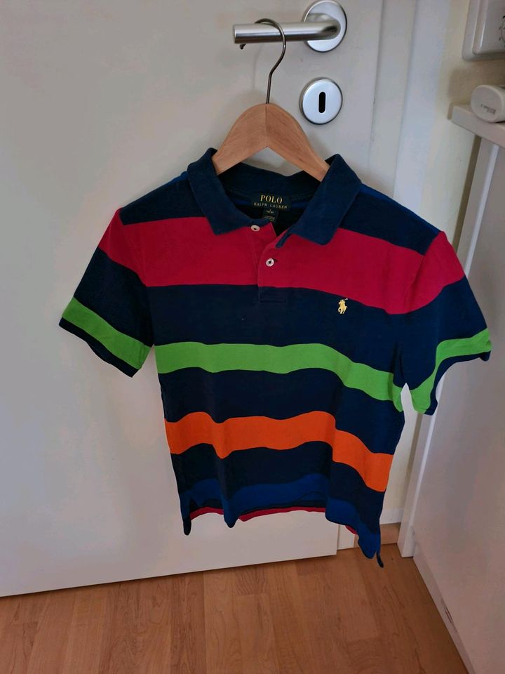 Polo Ralph Lauren Poloshirt Gr.XL Gr.170 gestreift blau sehr gute in Meine