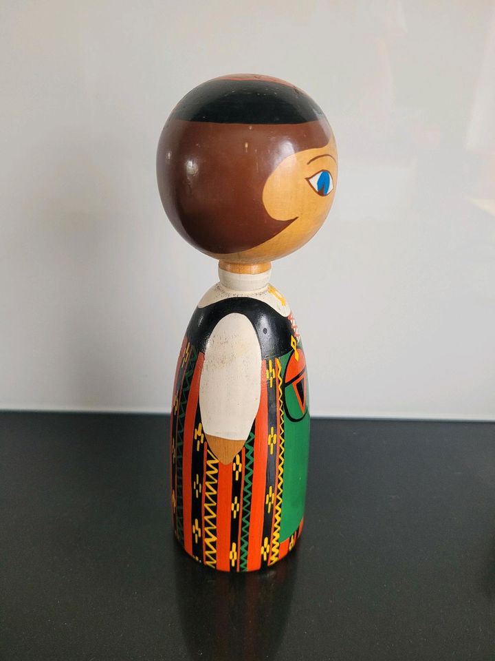 Kupittaan Savi Härmä Finnish wooden peg doll Holzpuppe Handgef. in Barsinghausen