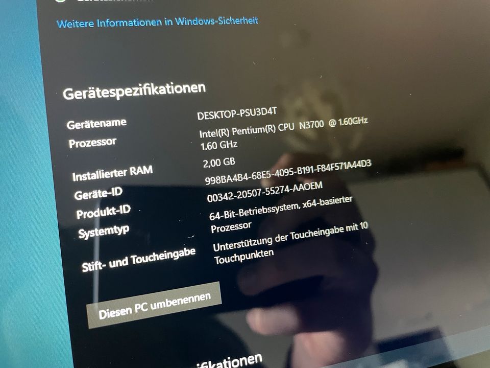 Asus TP200S Laptop Notebook Windows 10 2GB in Hamburg