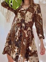 Mango Paisley Satin Blusenkleid mit Gürtel Boho Sommerkleid XS Baden-Württemberg - Durmersheim Vorschau