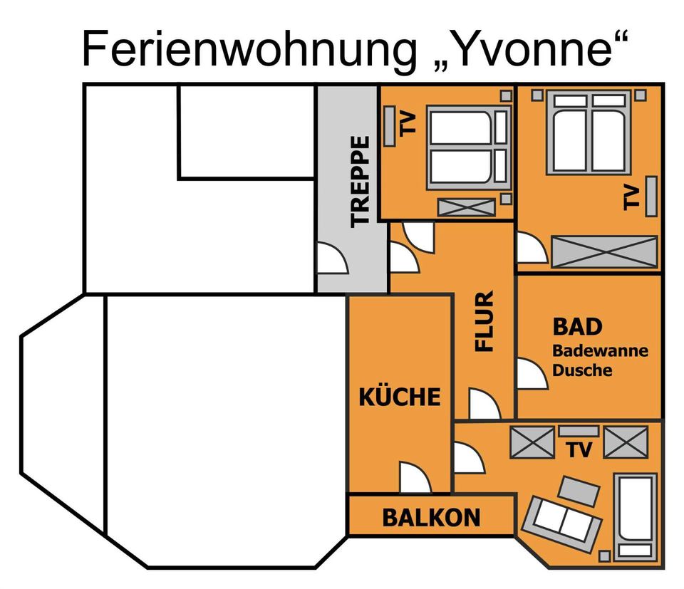 Hochwertige Monteurswohnung bei Neubrandenburg (Ihlenfeld) in Neuenkirchen bei Neubrandenburg