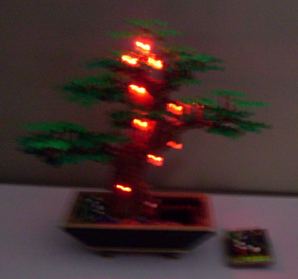 Lego, Bonsai Baum, Eigenbau, mit LED Lichter (Batteriebetrieben), in Wackersberg